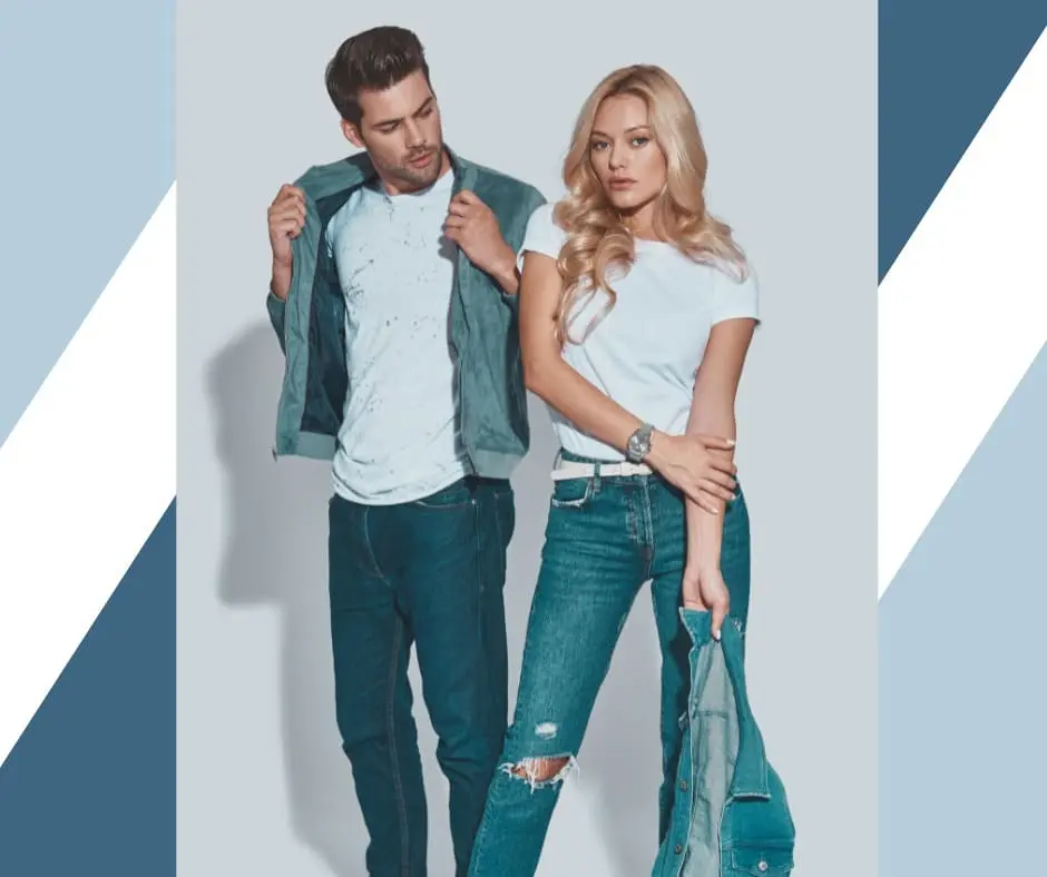 "Image of straighter-leg and slimmer-fit jeans, showcasing the ideal styles to enhance any wardrobe with a flattering, versatile look."